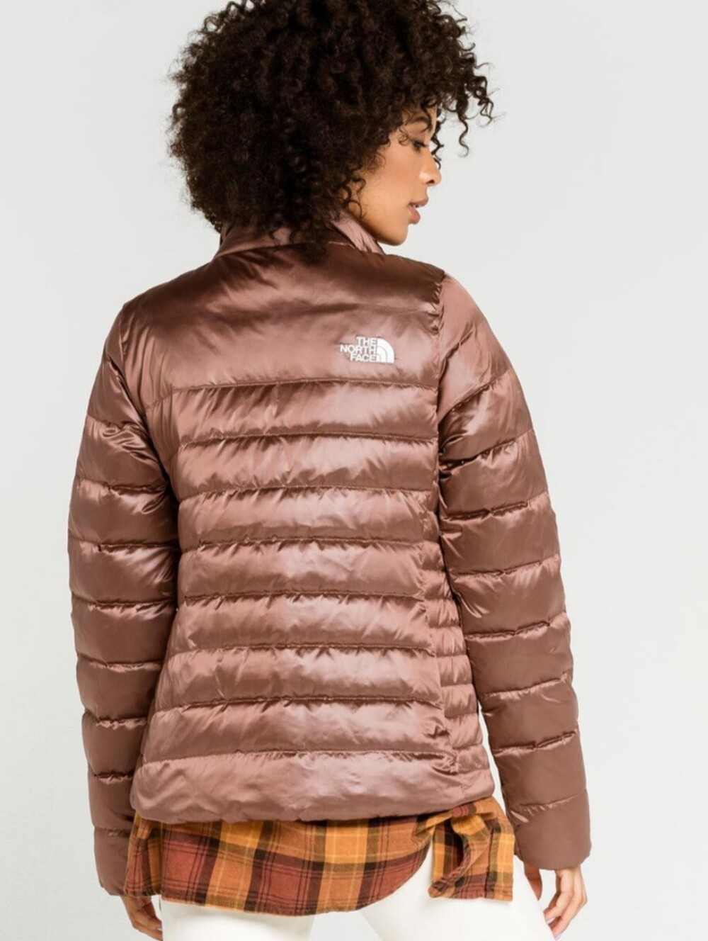 The North Face Aconcagua‎ Pink Clay 550 Down Puffer Jacket Size L - Picture 3 of 12